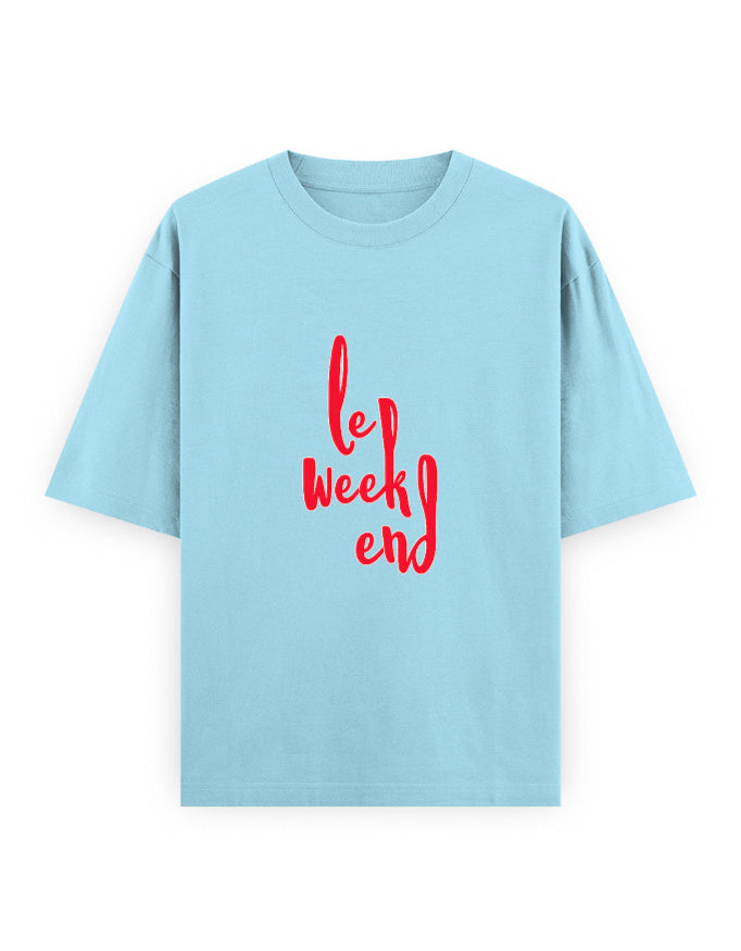 Le Weekend Oversized T Shirt for Women - Front View | House Of Anit
