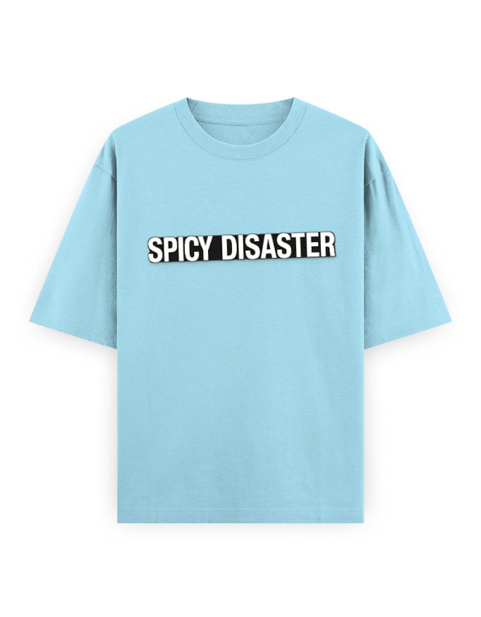 Spicy Disaster Oversized T Shirt for Women - Front View | House Of Anit