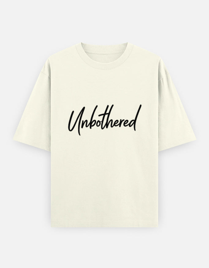 Unbothered Oversized T Shirt for Women - Front View | House Of Anit