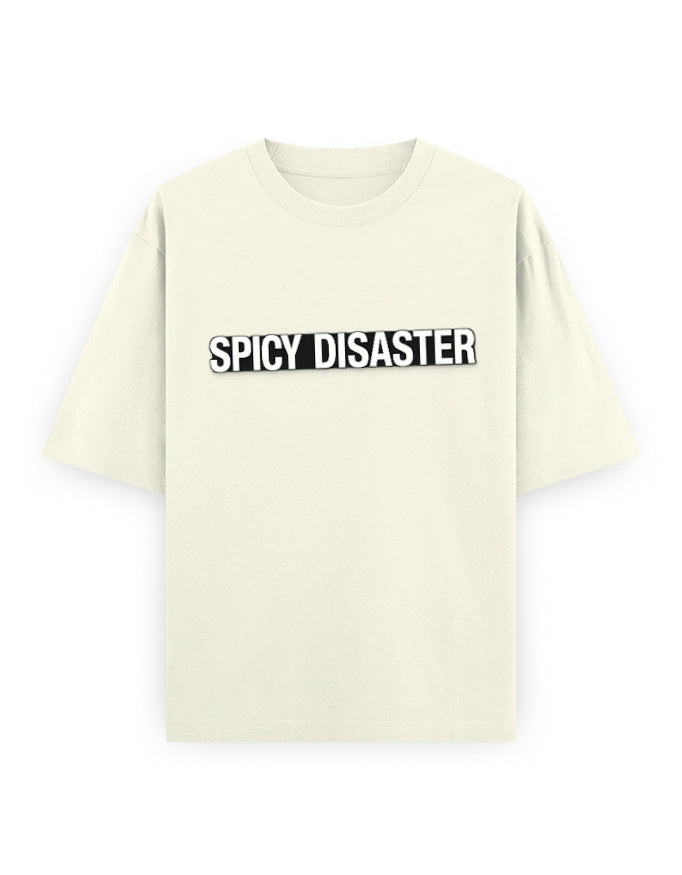 Spicy Disaster Oversized T Shirt for Women - Front View | House Of Anit