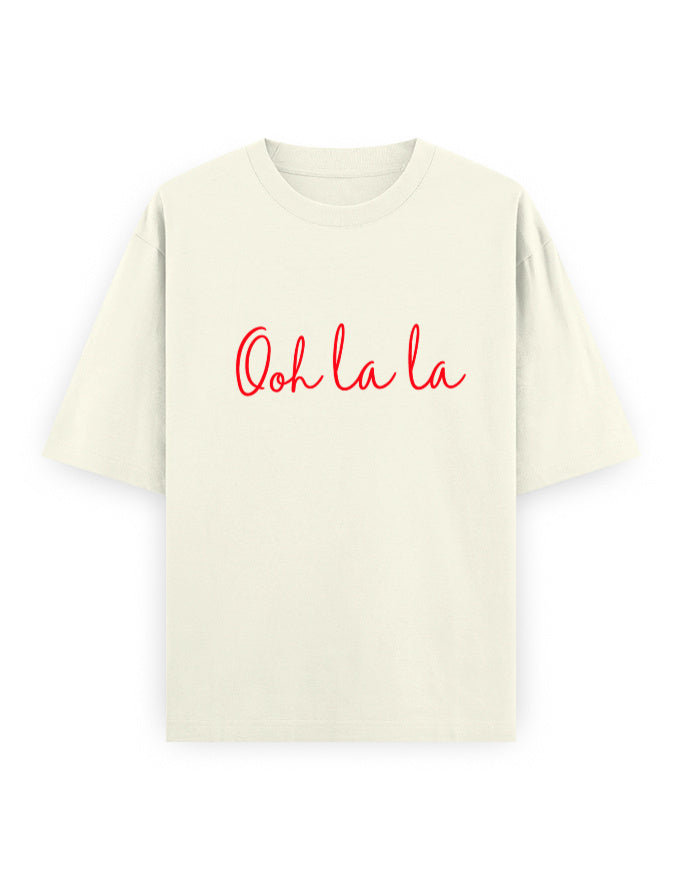 Ooh La La Oversized T Shirt for Women - Front View | House Of Anit