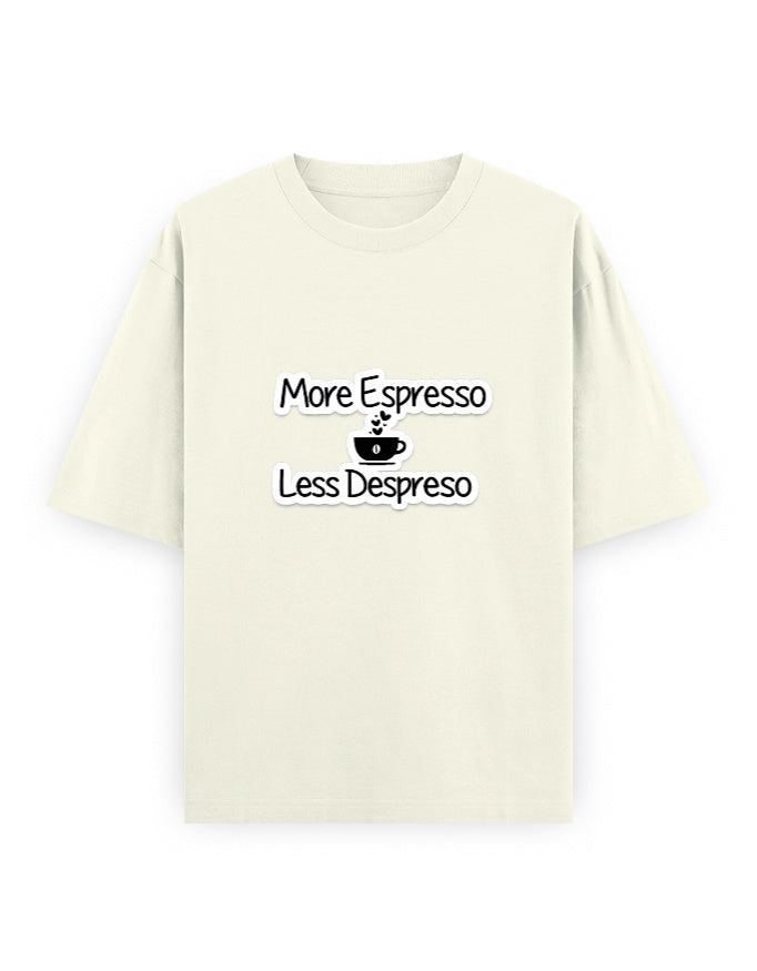 More Espresso Oversized T Shirt for Women - Front View | House Of Anit