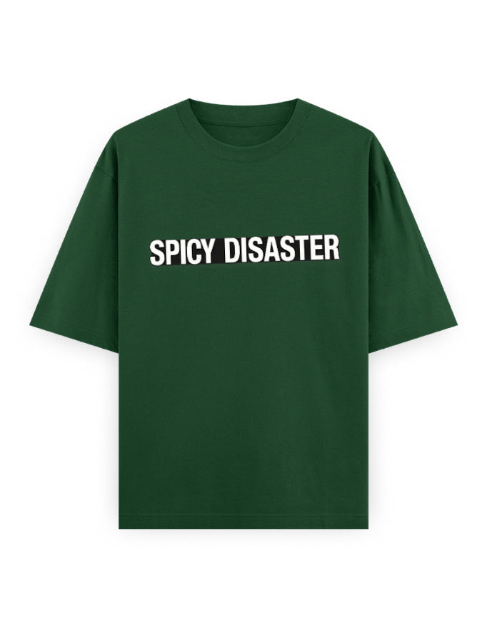 Spicy Disaster Oversized T Shirt for Women - Front View | House Of Anit