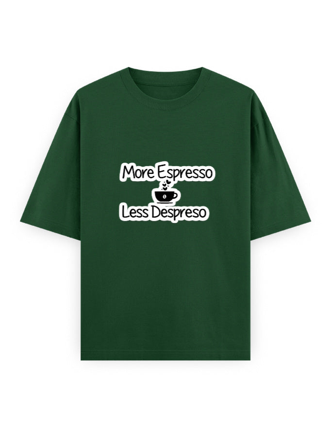 More Espresso Oversized T Shirt for Women - Front View | House Of Anit