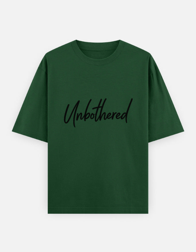 Unbothered Oversized T Shirt for Women - Front View | House Of Anit