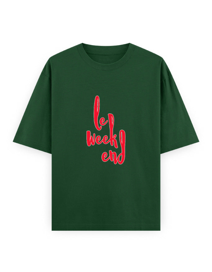 Le Weekend Oversized T Shirt for Women - Front View | House Of Anit