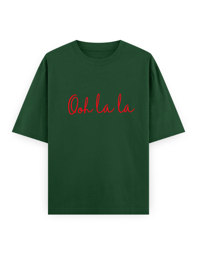 Ooh La La Oversized T Shirt for Women - Front View | House Of Anit