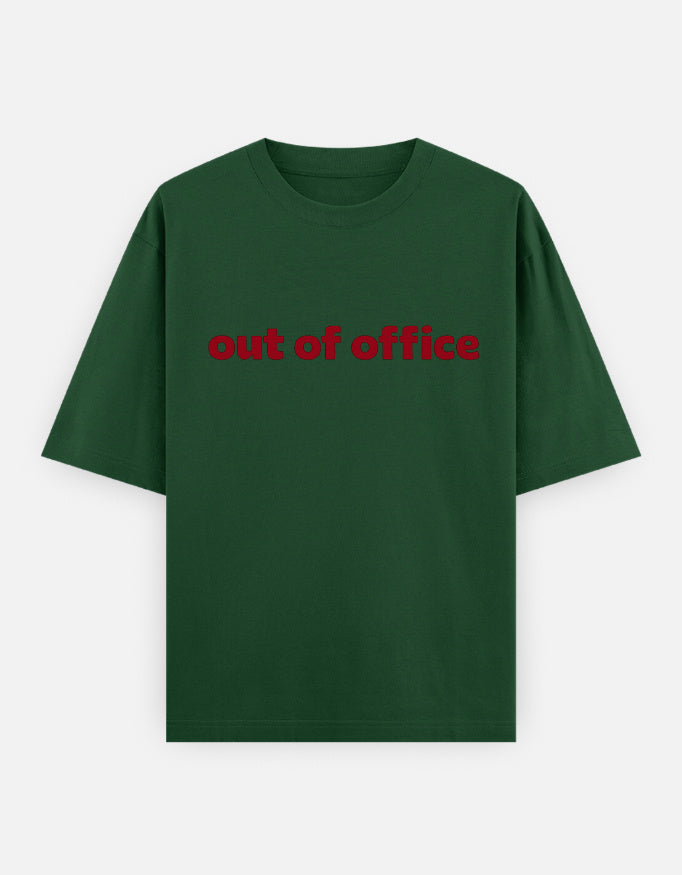 Out Of Office Oversized T Shirt for Women - Front View | House Of Anit