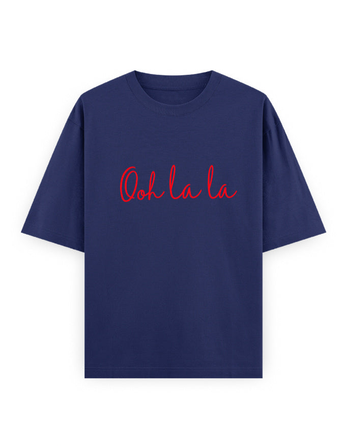 Ooh La La Oversized T Shirt for Women - Front View | House Of Anit
