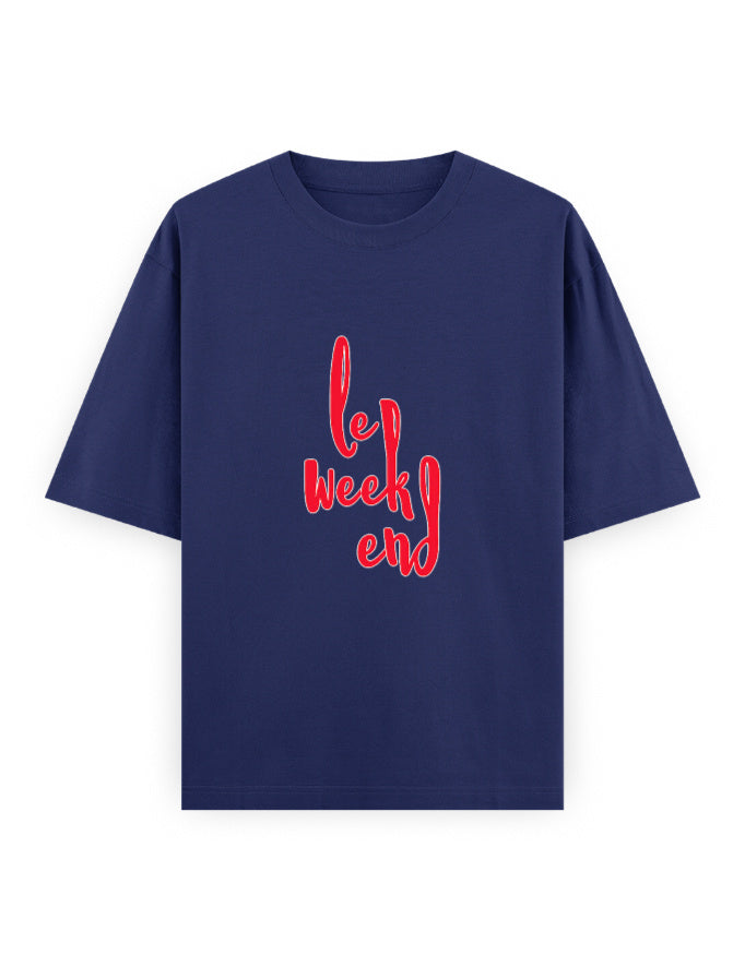 Le Weekend Oversized T Shirt for Women - Front View | House Of Anit