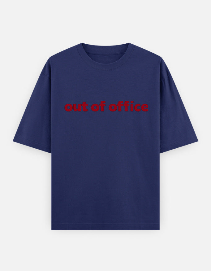 Out Of Office Oversized T Shirt for Women - Front View | House Of Anit