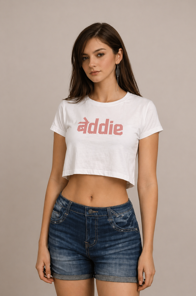Baddie Crop Top for women | Fitted Half Sleeve | Trendy Casual Wear House Of Anit