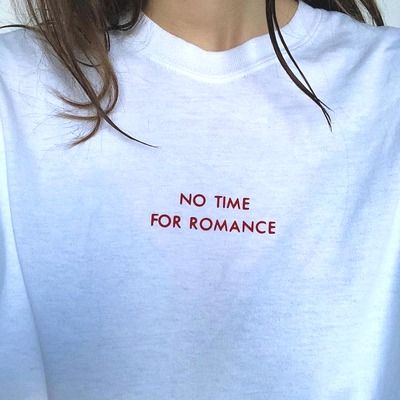 No Time For Romance Oversized T Shirt for Women - Front View | House Of Anit