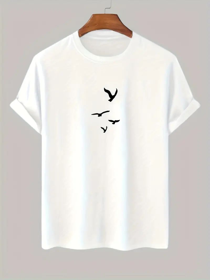 Flying Birds Oversized T Shirt for Women - Front View | House Of Anit