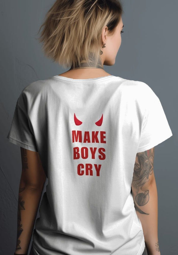 Make Boys Cry Oversized T Shirt for Women