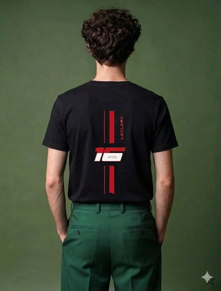 Charles Leclerc #16 Premium Cotton T-Shirt | Formula 1 Tee House Of Anit