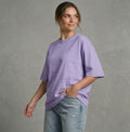 Lavender Oversized T Shirt Women - Unisex Pastel Cotton