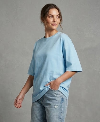 Baby Blue Oversized T Shirt Women Unisex Classic Fit