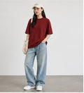 Red Oversized T Shirt Women - Unisex Heavyweight Cotton