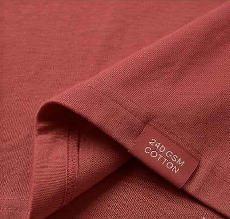 Coral Oversized T Shirt Men — Solid Baggy Boxy Fit Drop Shoulder Cotton Tee | House Of Anit