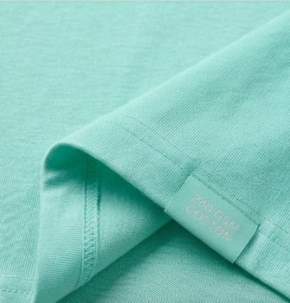 Mint Green Oversized T Shirt Men — Solid Baggy Boxy Fit Drop Shoulder Cotton Tee | House Of Anit